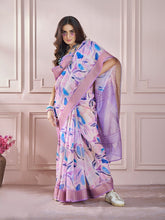 India Silk Lavender Fancy Fabric offers a luxurious blend of texture and color, perfect for adding elegance